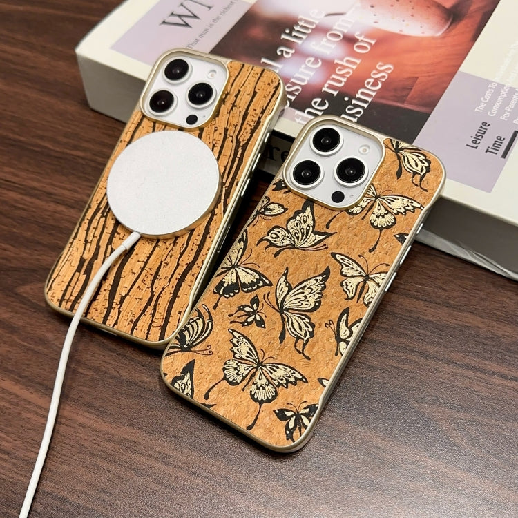 For iPhone 16 Pro Max Denior A18 WoodenPaint MagSafe Phone Case(Tree Pattern)