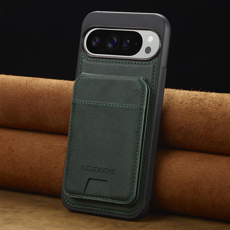 For Google Pixel 10 / 10 Pro LC.IMEEKE L3 Series Detachable RFID Card Bag Magsafe Phone Case(Green)