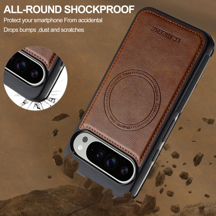 For Google Pixel 9 Pro XL LC.IMEEKE Magsafe Phone Case(Brown)