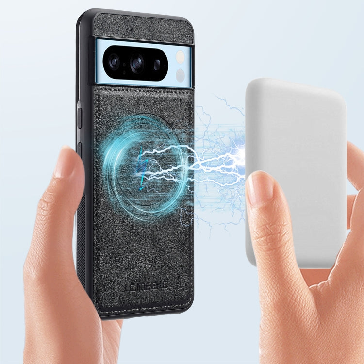 For Google Pixel 8 Pro LC.IMEEKE Magsafe Phone Case(Black)