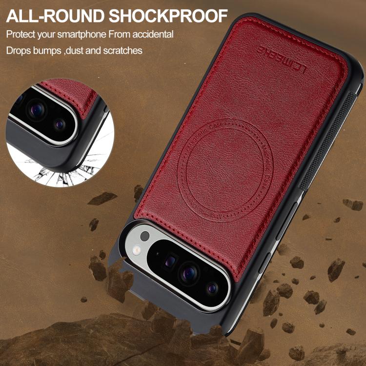 For Google Pixel 10 Pro XL LC.IMEEKE Magsafe Phone Case(Red)