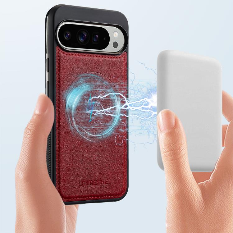For Google Pixel 10 / 10 Pro LC.IMEEKE Magsafe Phone Case(Red)
