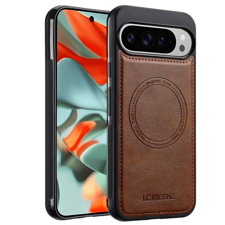 For Google Pixel 10 / 10 Pro LC.IMEEKE Magsafe Phone Case(Brown)
