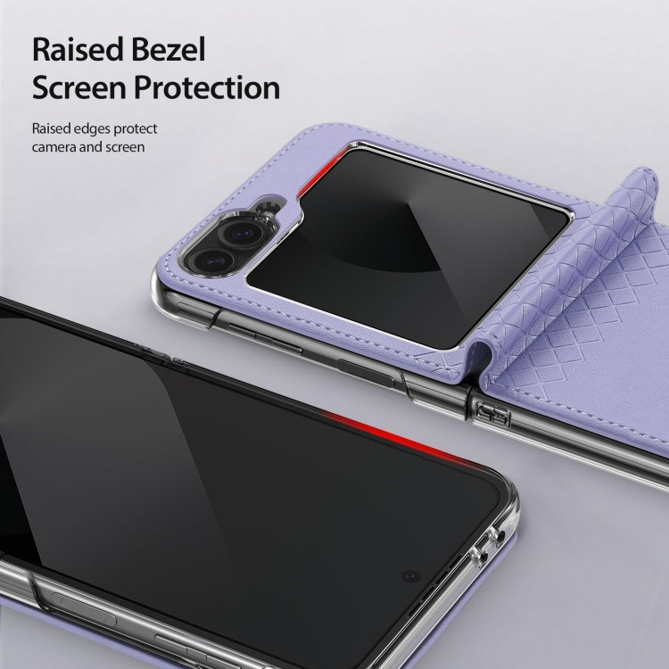 For Samsung Galaxy Z Flip6 / Flip7 FE DUX DUCIS Bril Series PU + TPU Phone Case(Purple)