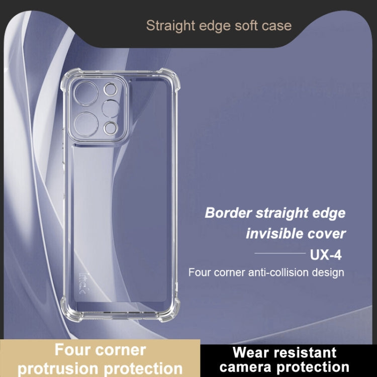 For Redmi 12 4G Global IMAK UX-4 Series Four-corner Shockproof Phone Case(Transparent)