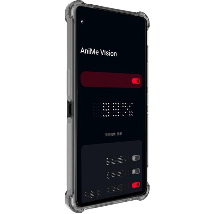 For Asus ROG Phone 9 / ROG Phone 9 Pro imak Shockproof Airbag TPU Phone Case(Transparent Black)