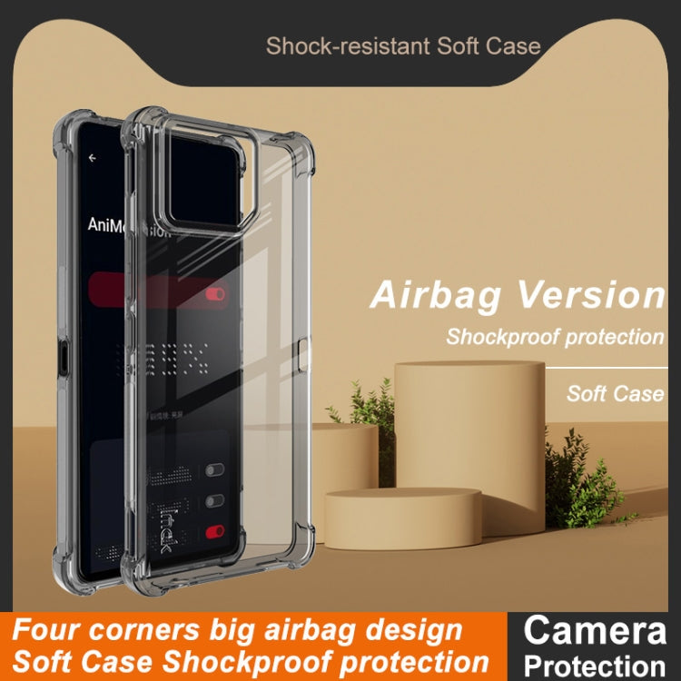 For Asus ROG Phone 9 / ROG Phone 9 Pro imak Shockproof Airbag TPU Phone Case(Transparent Black)