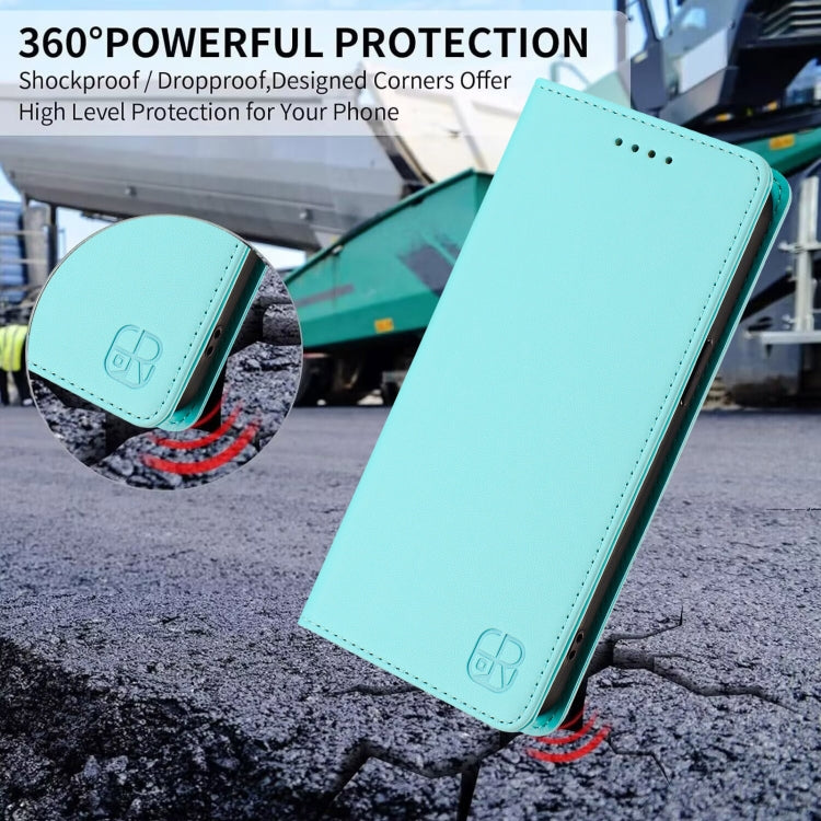 RC01 Dual-Folded Magnetic Suction RFID Leather Phone Case, For iPhone 13 Pro Max, For iPhone 13 Pro, For iPhone 13 mini