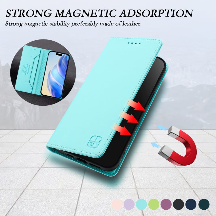 RC01 Dual-Folded Magnetic Suction RFID Leather Phone Case, For iPhone X / XS, For iPhone XR, For iPhone XS Max
