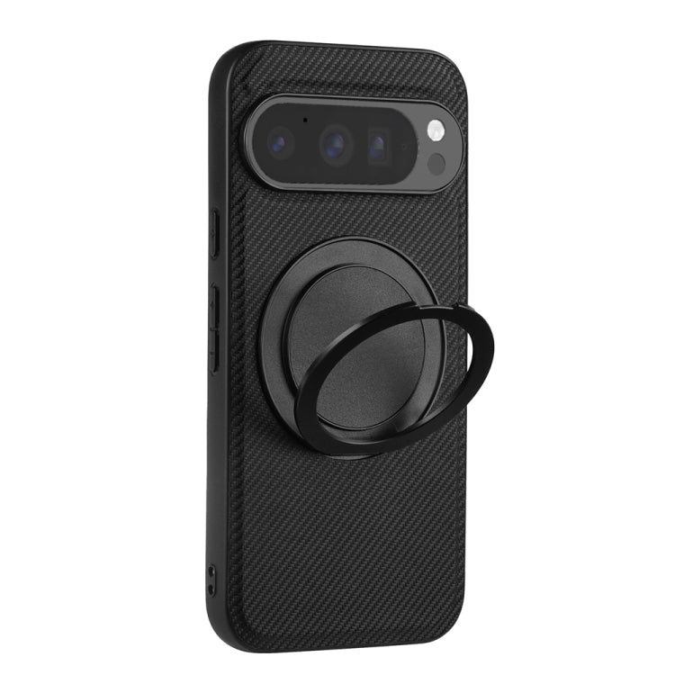 For Google Pixel 9 / Pixel 9 Pro ViLi TCY Series Kevlar Leather Texture Rotating Holder Phone Case(Black)