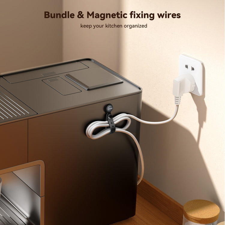 JOYROOM JR-ZS422 Magnetic Silicone Cable Tie Organizer(Black)