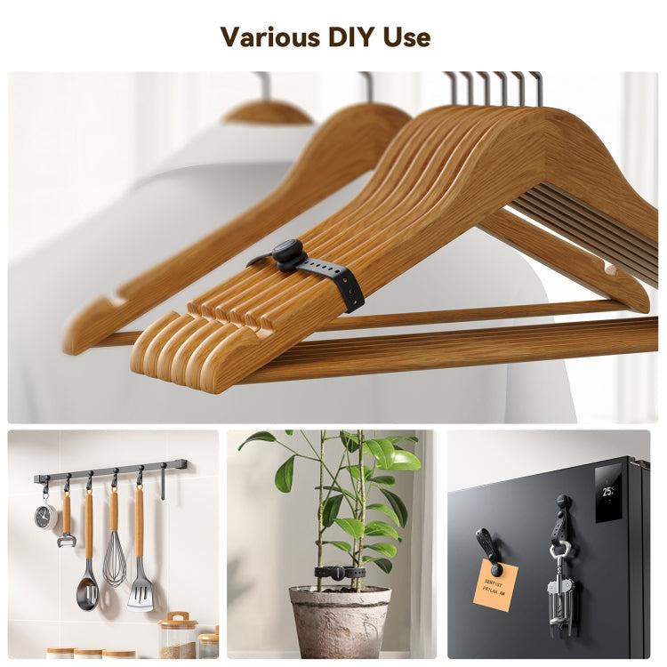 JOYROOM JR-ZS422 Magnetic Silicone Cable Tie Organizer(Black)