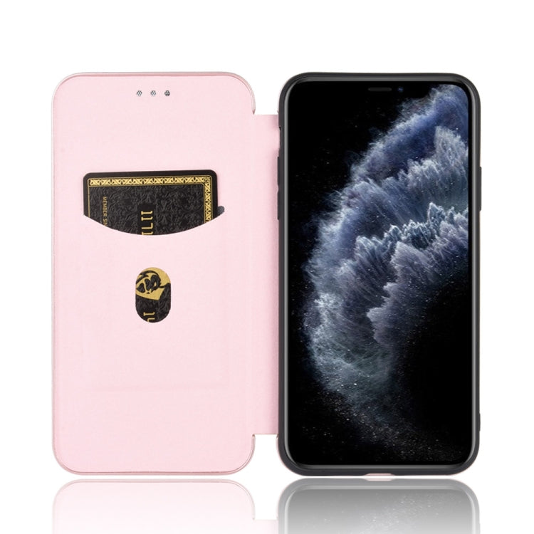 Carbon Fiber Texture Magnetic Horizontal Flip TPU + PC + PU Leather Case with Card Slot, For iPhone 11 Pro, For iPhone 6 / 6s, For iPhone 6 Plus / 6s Plus, For iPhone 11 Pro Max