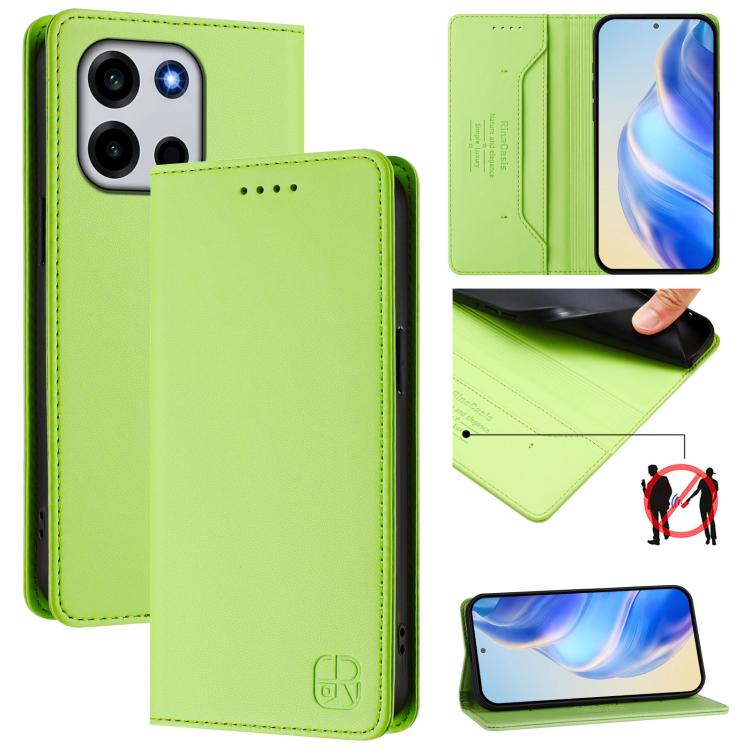 RC01 Dual-Folded Magnetic Suction RFID Leather Phone Case, For OnePlus Turbo 6X Pro 5G, For OnePlus Turbo 6 / 6V 5G, For OnePlus Ace 5 Ultra