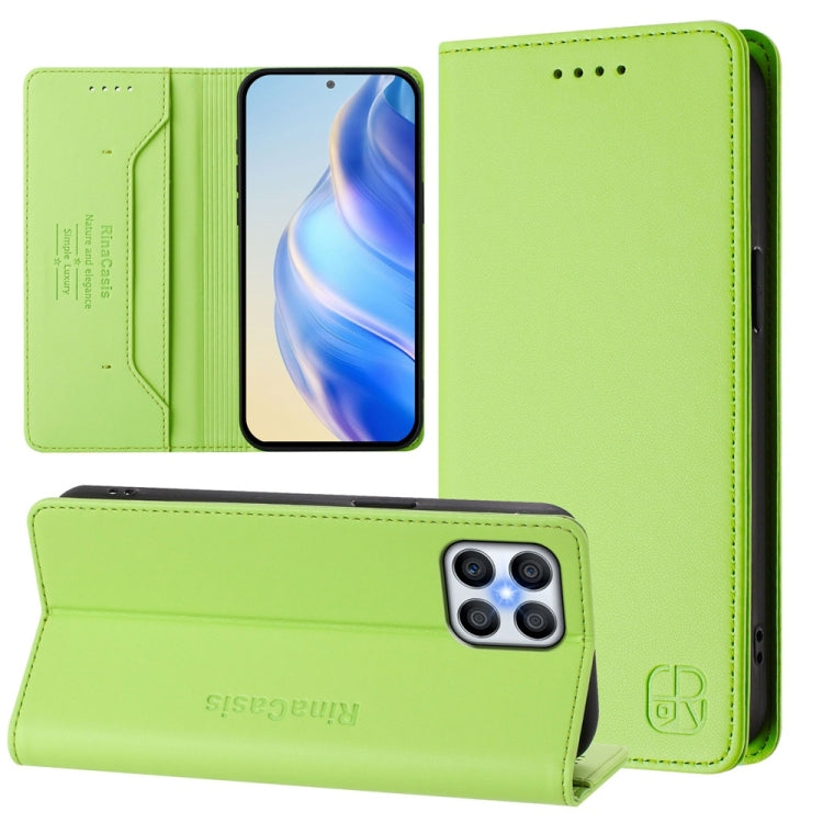 RC01 Dual-Folded Magnetic Suction RFID Leather Phone Case, For Honor 70 Pro, For Honor 70, For Honor X8 4G / X30i / Play6T Pro
