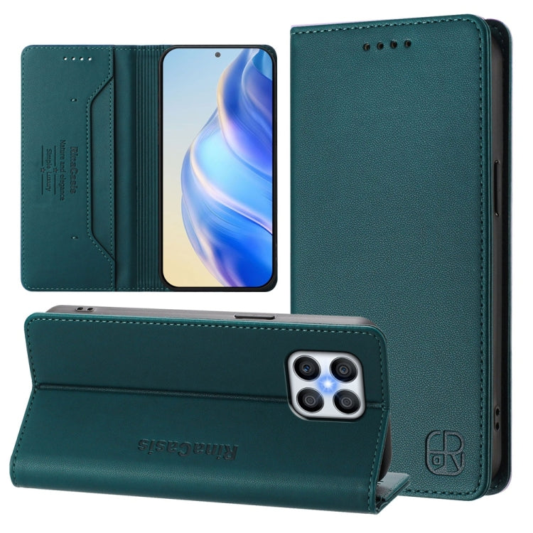 RC01 Dual-Folded Magnetic Suction RFID Leather Phone Case, For Honor 70 Pro, For Honor 70, For Honor X8 4G / X30i / Play6T Pro