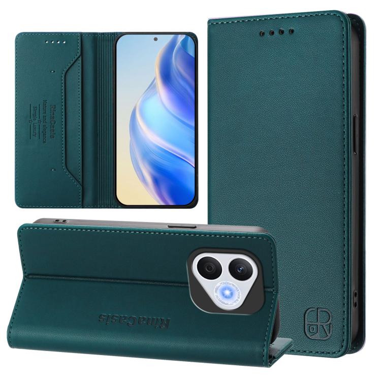 RC01 Dual-Folded Magnetic Suction RFID Leather Phone Case, For Honor Play 60, For Honor 400 Lite Global, For Honor 400 Global 156.5mm