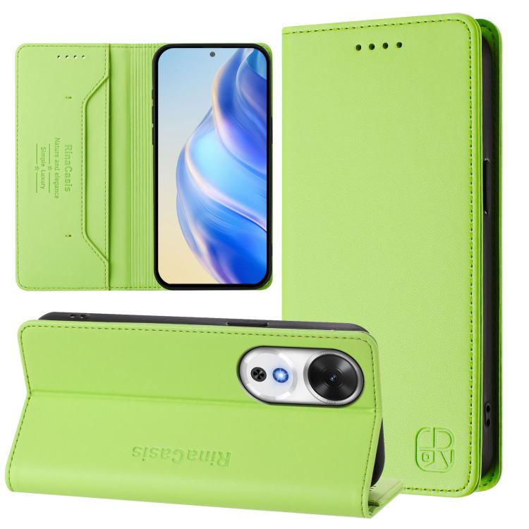 RC01 Dual-Folded Magnetic Suction RFID Leather Phone Case, For Honor Play 60, For Honor 400 Lite Global, For Honor 400 Global 156.5mm