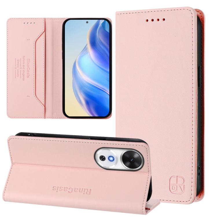 RC01 Dual-Folded Magnetic Suction RFID Leather Phone Case, For Honor Play 60, For Honor 400 Lite Global, For Honor 400 Global 156.5mm
