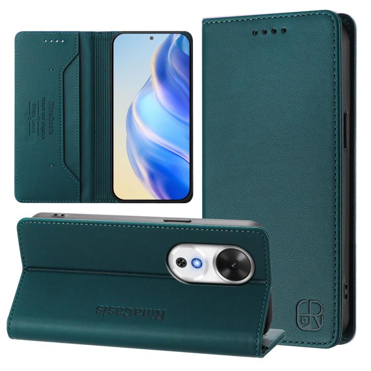 RC01 Dual-Folded Magnetic Suction RFID Leather Phone Case, For Honor Play 60, For Honor 400 Lite Global, For Honor 400 Global 156.5mm