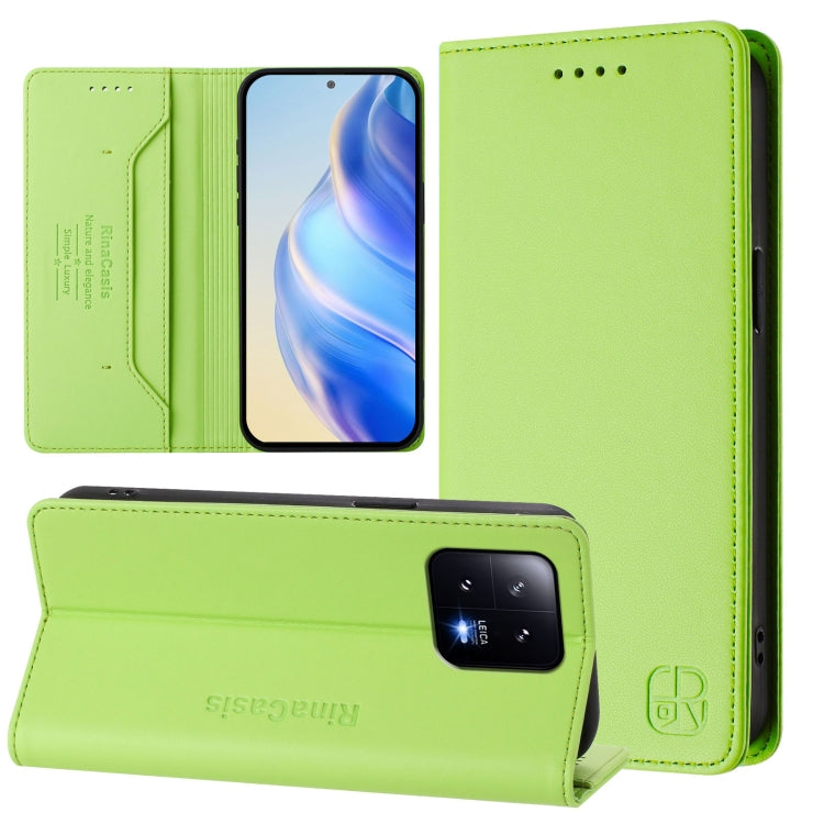 RC01 Dual-Folded Magnetic Suction RFID Leather Phone Case, For Xiaomi 13 Pro 5G, For Xiaomi 13 5G, For Xiaomi 12S Ultra