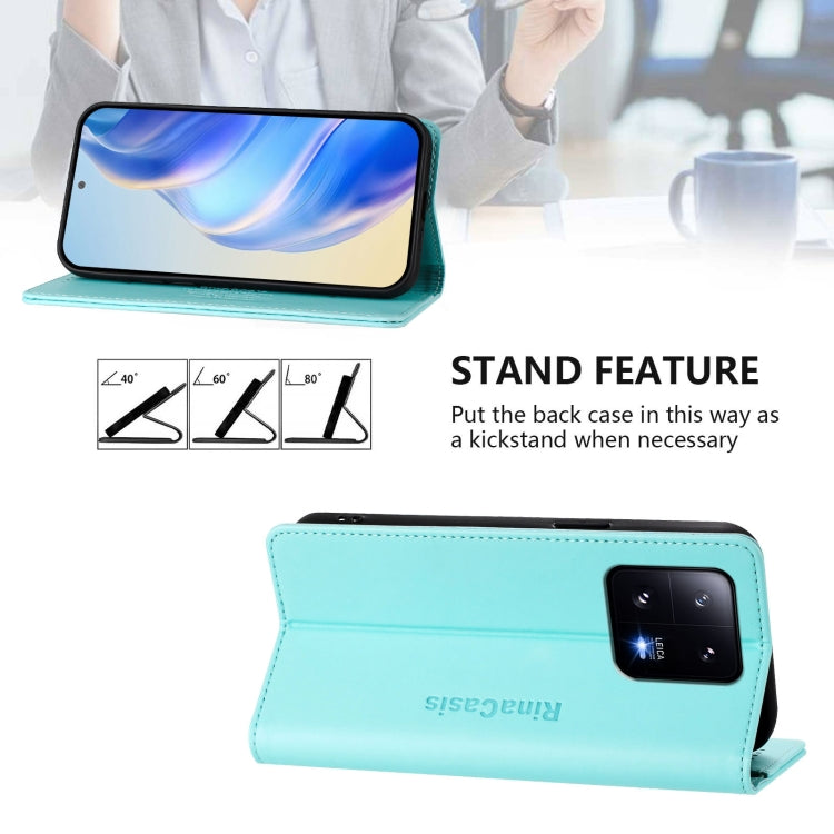 RC01 Dual-Folded Magnetic Suction RFID Leather Phone Case, For Xiaomi 13 Pro 5G, For Xiaomi 13 5G, For Xiaomi 12S Ultra