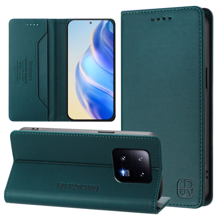 RC01 Dual-Folded Magnetic Suction RFID Leather Phone Case, For Xiaomi 13 Pro 5G, For Xiaomi 13 5G, For Xiaomi 12S Ultra