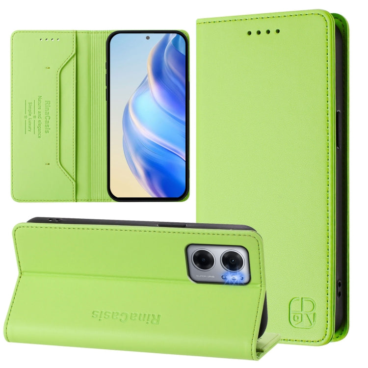 RC01 Dual-Folded Magnetic Suction RFID Leather Phone Case, For Redmi Note 11 Pro 5G / 4G / Global, For Redmi 10 5G / 10 Prime+ 5G Global, For Redmi Note 11S 5G / Xiaomi Poco M4 Pro 5G