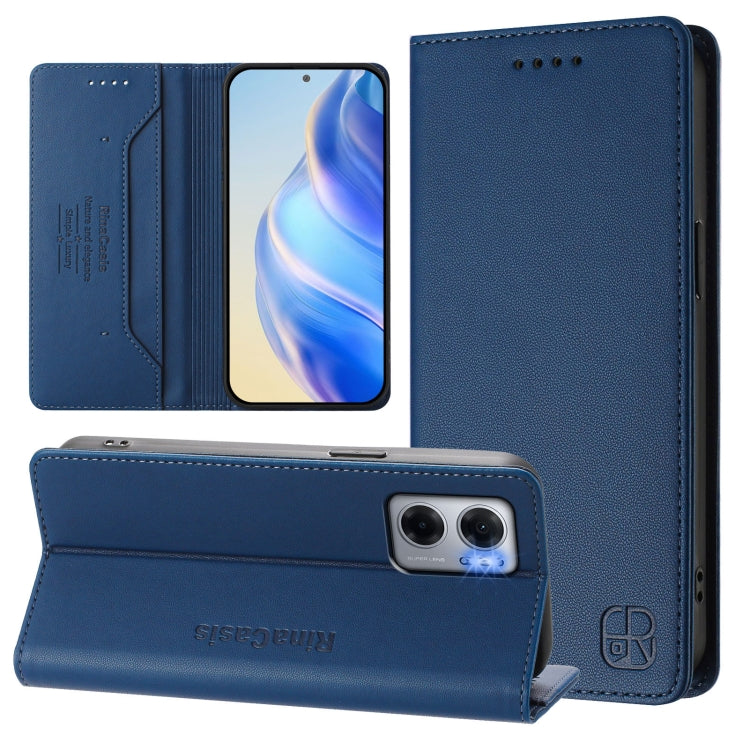 RC01 Dual-Folded Magnetic Suction RFID Leather Phone Case, For Redmi Note 11 Pro 5G / 4G / Global, For Redmi 10 5G / 10 Prime+ 5G Global, For Redmi Note 11S 5G / Xiaomi Poco M4 Pro 5G