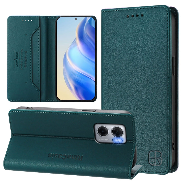 RC01 Dual-Folded Magnetic Suction RFID Leather Phone Case, For Redmi Note 11 Pro 5G / 4G / Global, For Redmi 10 5G / 10 Prime+ 5G Global, For Redmi Note 11S 5G / Xiaomi Poco M4 Pro 5G