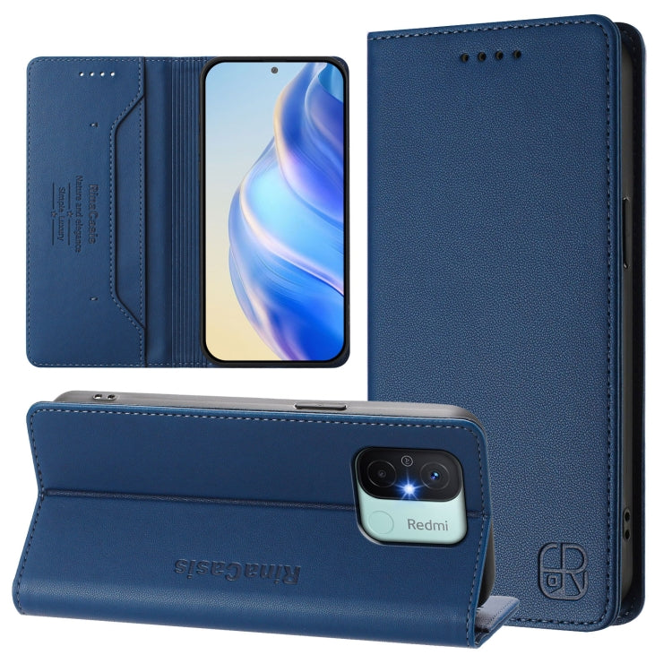 RC01 Dual-Folded Magnetic Suction RFID Leather Phone Case, For Redmi Note 12 5G India / Xiaomi Poco X5, For Redmi A1+ 4G / Xiaomi Poco C50 4G, For Redmi 12C / 11A