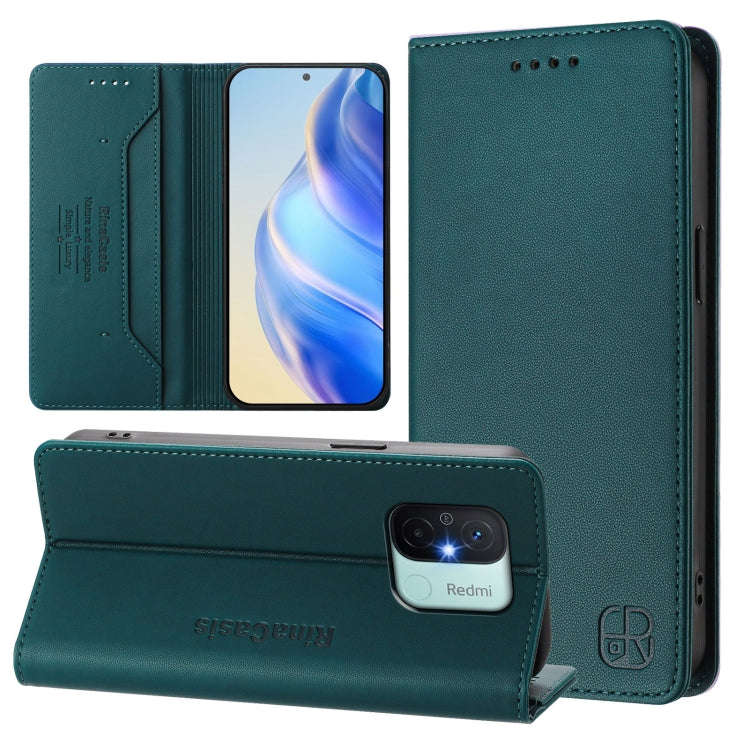 RC01 Dual-Folded Magnetic Suction RFID Leather Phone Case, For Redmi Note 12 5G India / Xiaomi Poco X5, For Redmi A1+ 4G / Xiaomi Poco C50 4G, For Redmi 12C / 11A