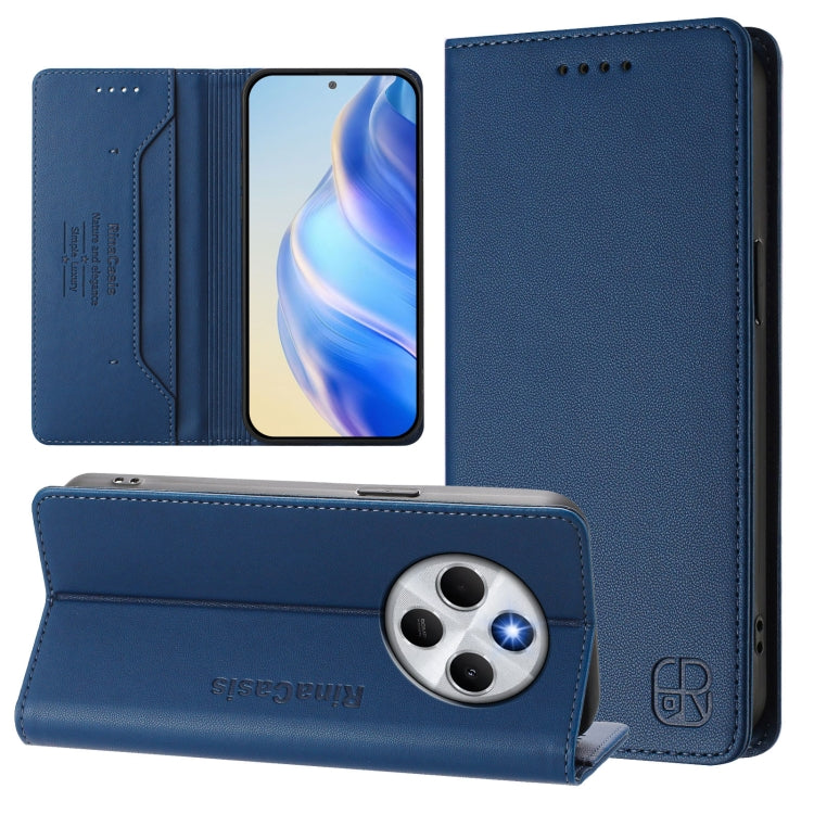 RC01 Dual-Folded Magnetic Suction RFID Leather Phone Case, For Redmi Note 14 5G, For Redmi 14C 4G / 14R 5G Global, For Redmi K70 Ultra 5G Global
