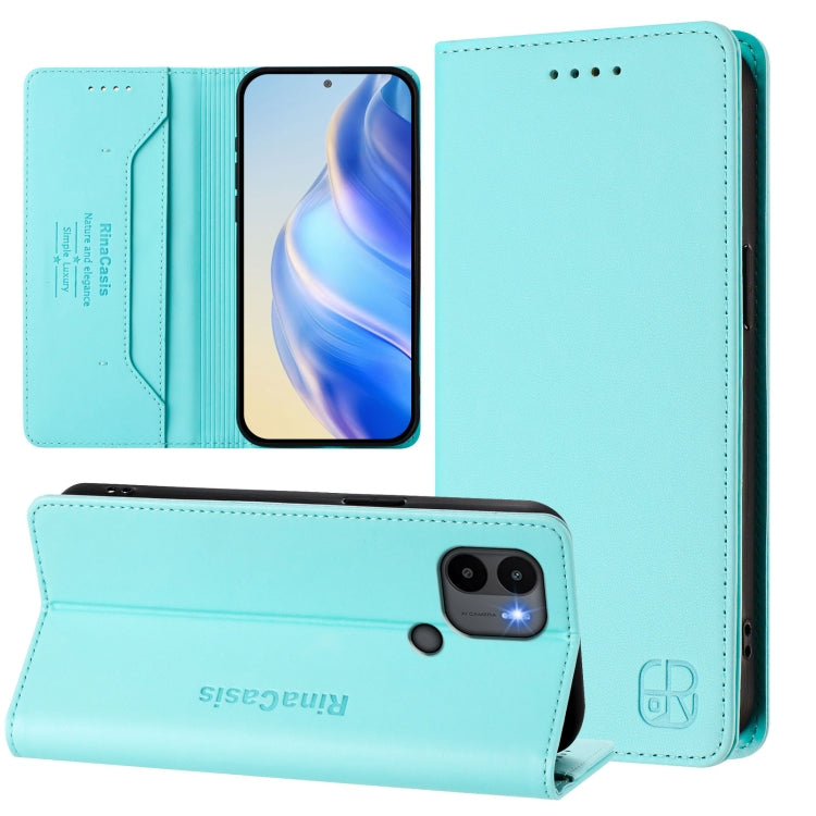 RC01 Dual-Folded Magnetic Suction RFID Leather Phone Case, For Redmi Note 12 5G India / Xiaomi Poco X5, For Redmi A1+ 4G / Xiaomi Poco C50 4G, For Redmi 12C / 11A