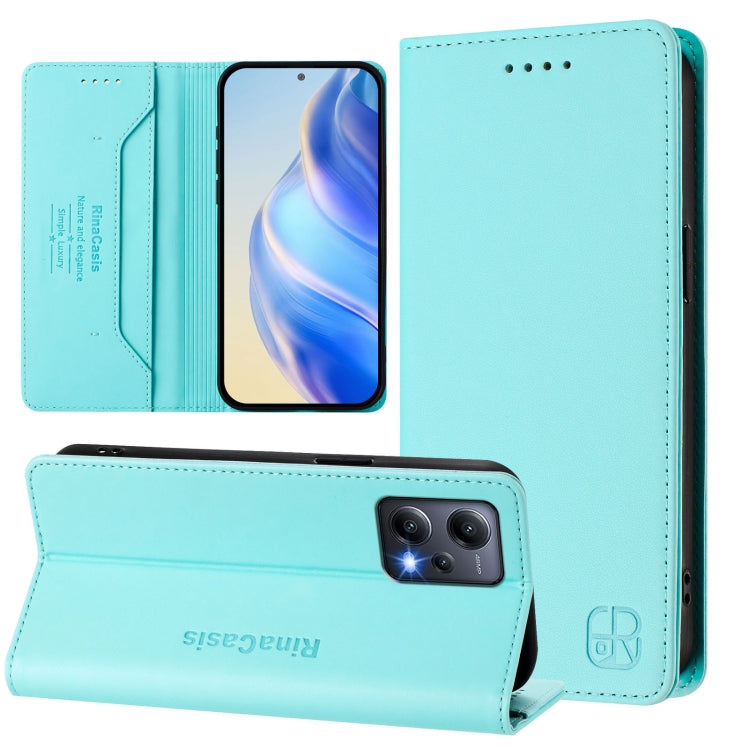 RC01 Dual-Folded Magnetic Suction RFID Leather Phone Case, For Redmi Note 12 5G India / Xiaomi Poco X5, For Redmi A1+ 4G / Xiaomi Poco C50 4G, For Redmi 12C / 11A