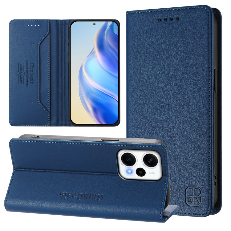 RC01 Dual-Folded Magnetic Suction RFID Leather Phone Case, For Redmi Note 11T Pro+ / Note 12T Pro / K50i, For Redmi Note 12 Turbo 5G / Xiaomi Poco F5, For Redmi Note 11 / 11S / 12S 4G Global