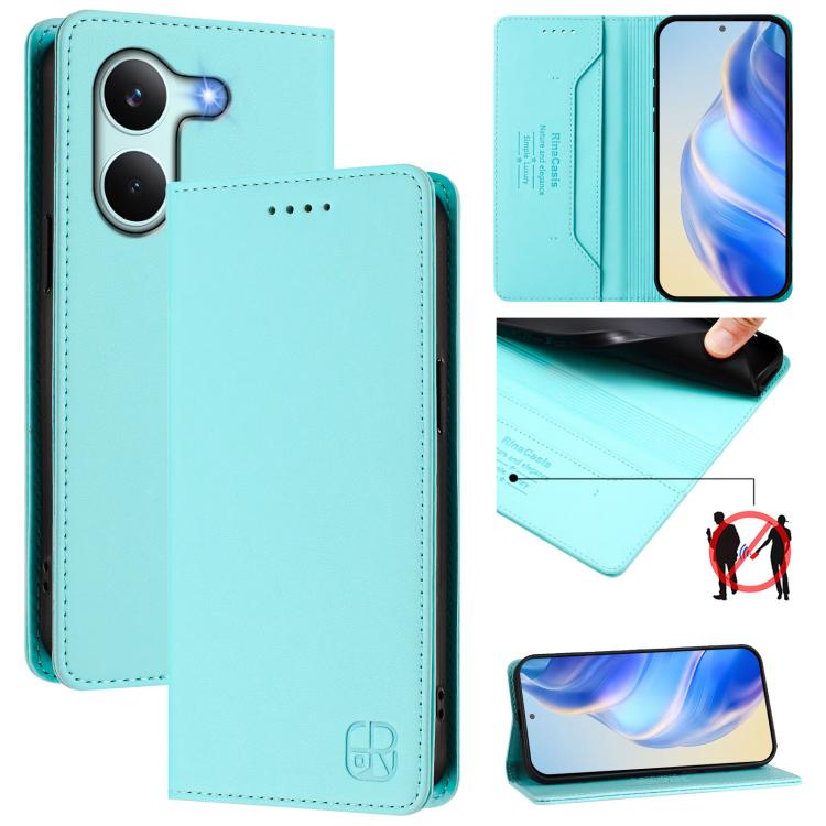 RC01 Dual-Folded Magnetic Suction RFID Leather Phone Case, For Redmi 15a 5G Global, For Redmi Turbo 5 Max / Poco X8 Pro Max, For Redmi Turbo 5 Global / Poco X8 Pro 5G