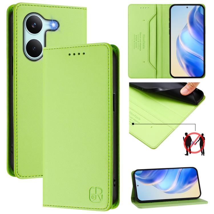 RC01 Dual-Folded Magnetic Suction RFID Leather Phone Case, For Redmi 15a 5G Global, For Redmi Turbo 5 Max / Poco X8 Pro Max, For Redmi Turbo 5 Global / Poco X8 Pro 5G
