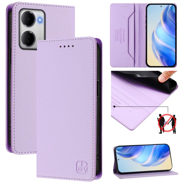 RC01 Dual-Folded Magnetic Suction RFID Leather Phone Case, For Redmi 15a 5G Global, For Redmi Turbo 5 Max / Poco X8 Pro Max, For Redmi Turbo 5 Global / Poco X8 Pro 5G