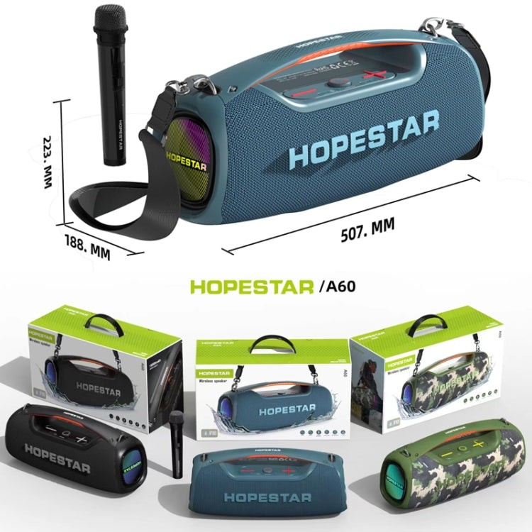 HOPESTAR A60 100W Outdoor Portable IPX6 Waterproof Bluetooth Speaker with Microphone(Camouflage)