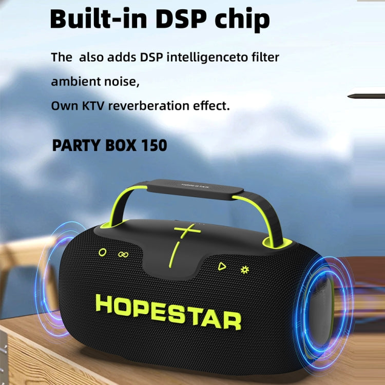 HOPESTAR Party Box 150 40W Outdoor Portable IPX5 Waterproof Bluetooth Speaker(Dark Green)