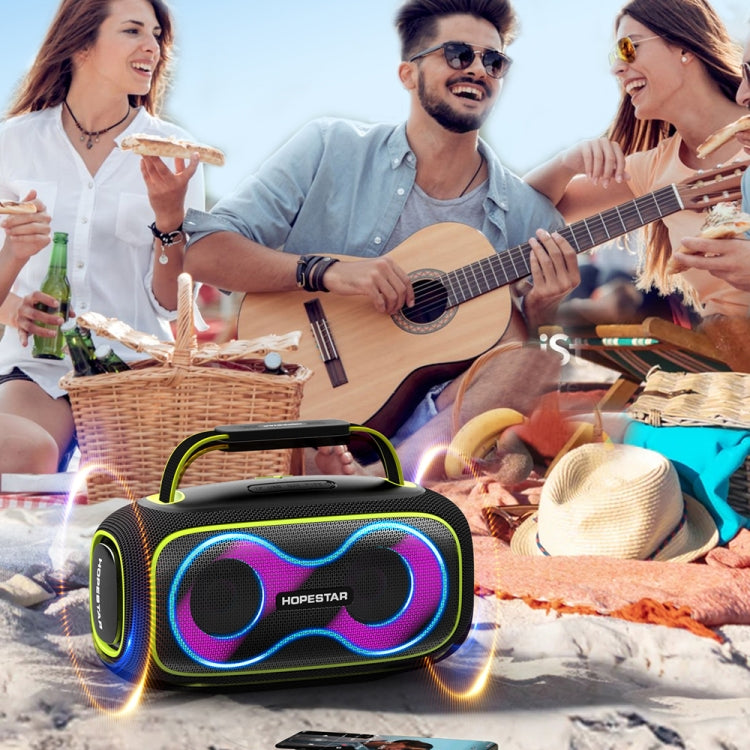 HOPESTAR Party Box 150 40W Outdoor Portable IPX5 Waterproof Bluetooth Speaker(Black)