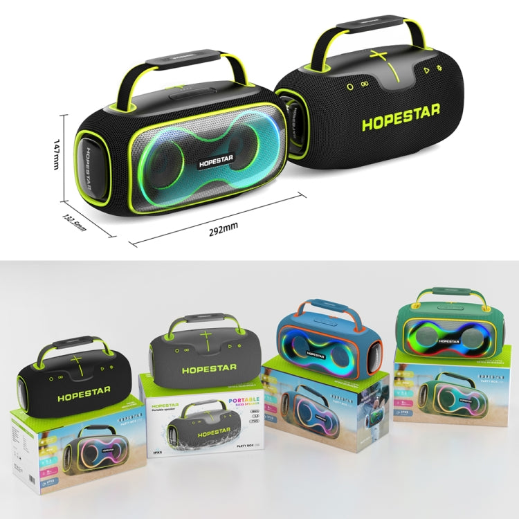 HOPESTAR Party Box 150 40W Outdoor Portable IPX5 Waterproof Bluetooth Speaker(Black)