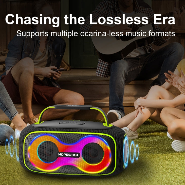 HOPESTAR Party Box 150 40W Outdoor Portable IPX5 Waterproof Bluetooth Speaker(Black)