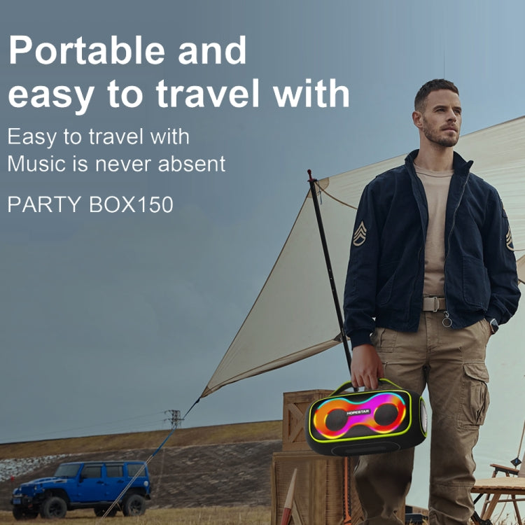 HOPESTAR Party Box 150 40W Outdoor Portable IPX5 Waterproof Bluetooth Speaker(Dark Green)