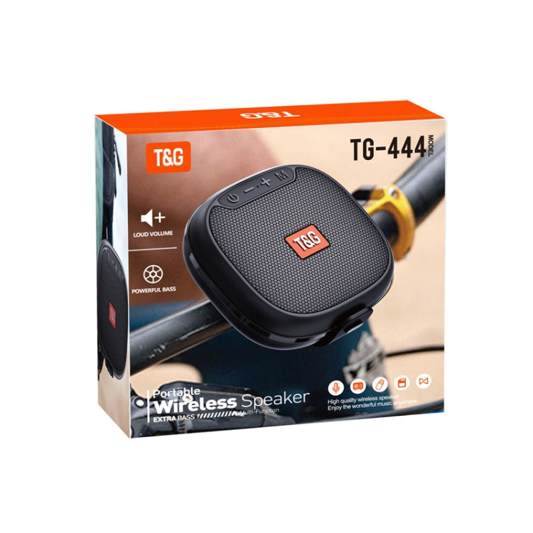 T&G TG-444 TWS Outdoor Cycling Portable IPX6 Wireless Bluetooth Speaker(Black)