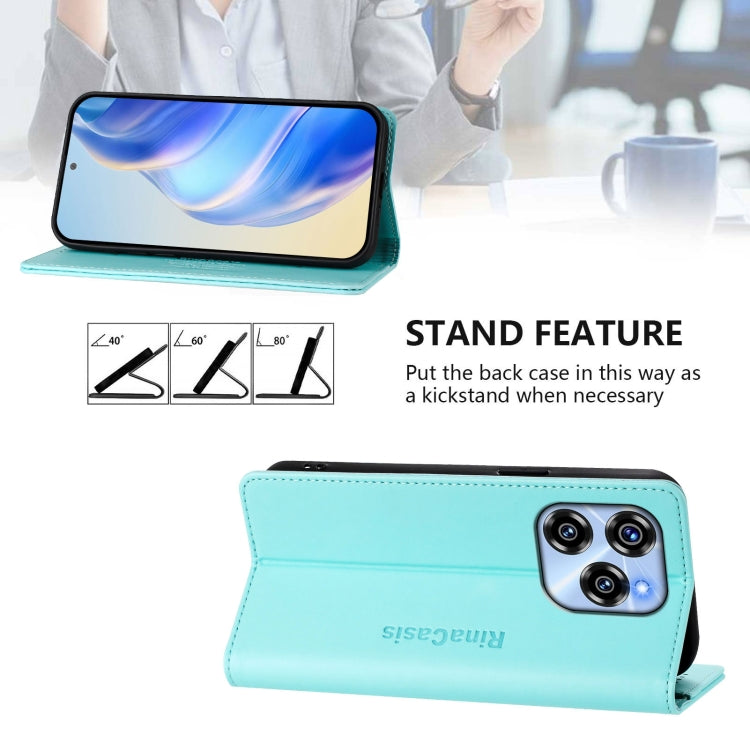 RC01 Dual-Folded Magnetic Suction RFID Leather Phone Case, For Oukitel C50, For Oukitel C37, For Oukitel C51