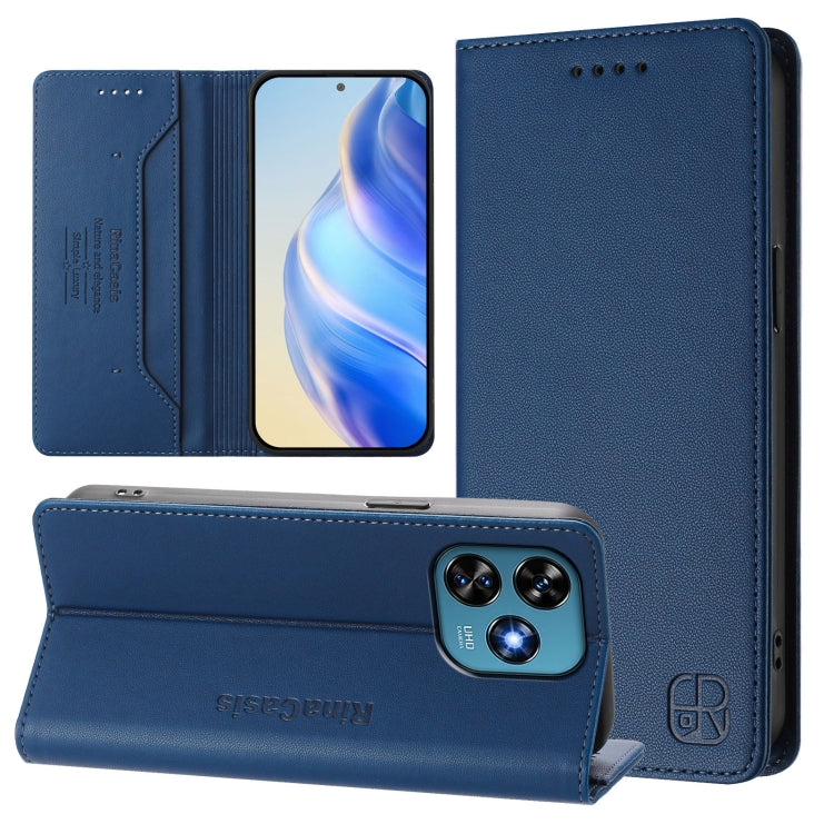 RC01 Dual-Folded Magnetic Suction RFID Leather Phone Case, For Oukitel C50, For Oukitel C37, For Oukitel C51