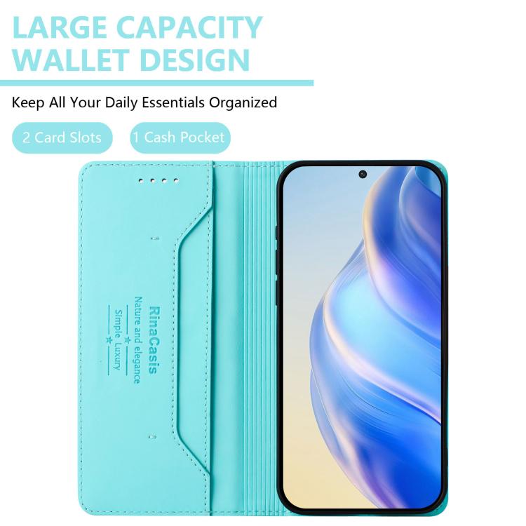 RC01 Dual-Folded Magnetic Suction RFID Leather Phone Case, For Oukitel C59 / C59 Pro, For Oukitel C57 / C57S / C57 Pro, For Oukitel C53