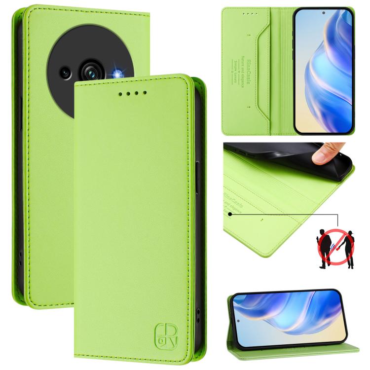 RC01 Dual-Folded Magnetic Suction RFID Leather Phone Case, For Oukitel C59 / C59 Pro, For Oukitel C57 / C57S / C57 Pro, For Oukitel C53